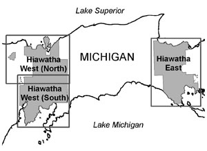 Hiawatha Motor Vehicle Map