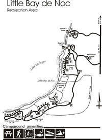 Little Bay de Noc Recreation Area Map